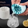 Ice Bucket Cup Mold Ice Cubes Tray Food Grade Quickly Freeze Silicone Ice Maker Creative Design Ice Bucket Whiskey Beer Maker - Grey