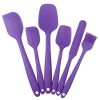 6pcs Silicone Kitchenware Set; Kitchen Supplies; Baking Supplies; Large Scraper; Spatula; Baking Tools; Cake Cream Spatula; Kitchen Tool Set - 6PCS Pu