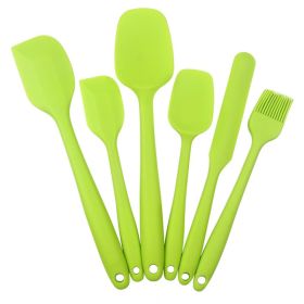 6pcs Silicone Kitchenware Set; Kitchen Supplies; Baking Supplies; Large Scraper; Spatula; Baking Tools; Cake Cream Spatula; Kitchen Tool Set - 6PCS Gr