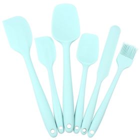 6pcs Silicone Kitchenware Set; Kitchen Supplies; Baking Supplies; Large Scraper; Spatula; Baking Tools; Cake Cream Spatula; Kitchen Tool Set - 6PCS Ma