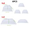 1pc/6pcs Plain Food Cover - 6pcs