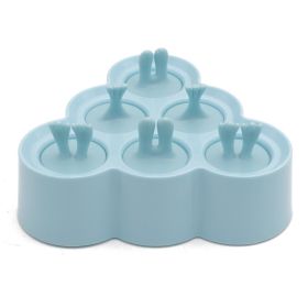 Ice Mold Ice Cube Maker Candy Bar Ice Pop Maker Ice Cream Kitchen Accessories Silicone Molds Popsicle Molds With Lid DIY Mould - Blue