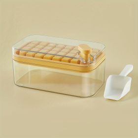 1pc Large Size 32/64 Slots Ice Mold Ice Tray Tray With Lid Ice Delivery Shovel; Creative 2-in-1 Ice Tray Mold And Storage Box One-click For Ice Extrac