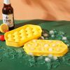 1pc Ice Cube Makers; 13 Grids; Food Grade Ice Tray Mold Ice Maker; Outdoor Kitchen Appliances; DIY Household Refrigerator Ice Box - Yellow