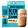 Maxwell House Iced Vanilla Latte with Foam Instant Coffee Drink Mix, 5.92 oz, 6 Packets - Maxwell House