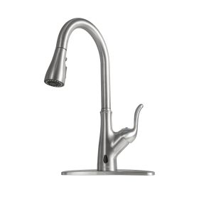 Pull Down Touchless Single Handle Kitchen Faucet - as Pic