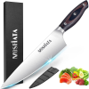 MOSFiATA Chef Knife 8 Inch Kitchen Cooking Knife, 5Cr15Mov High Carbon Stainless Steel Sharp Knife with Ergonomic Pakkawood Handle - MOSFiATA