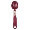 Weighing Spoon Scale Home Kitchen Tool Electronic Measuring Coffee Food Flour Powder Baking LCD Digital Measurement adjustable - Maroon