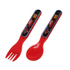 4pcs Cars Lightning McQueen Red Colored Kids Spoon and Fork Set - Disney