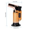 Culinary Butane Torch Lighter Refillable Blow Torch Adjustable Flame Kitchen Cooking BBQ Torch (Gas Not Included) - Gold