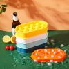 1pc Ice Cube Makers; 13 Grids; Food Grade Ice Tray Mold Ice Maker; Outdoor Kitchen Appliances; DIY Household Refrigerator Ice Box - White