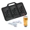 1pc Creative Ice Cube Tray; Whiskey Ice Cube Mold; Ice Cube Maker; DIY Bar Accessories - Black