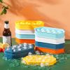 1pc Ice Cube Makers; 13 Grids; Food Grade Ice Tray Mold Ice Maker; Outdoor Kitchen Appliances; DIY Household Refrigerator Ice Box - White