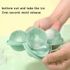 Create Perfectly Round Ice Cubes for Your Cocktails and Whiskey with this Large Silicone Ice Cube Tray! - 4 ice hockey with funnel - green