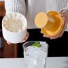 Ice Bucket Cup Mold Ice Cubes Tray Food Grade Quickly Freeze Silicone Ice Maker Creative Design Ice Bucket Whiskey Beer Maker - Grey