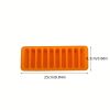 Finger Biscuit Ice Cube Mold 10 Consecutive Rectangular Chocolate Bars Cake Baking Ice Cube Tool - Orange