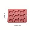 1pc 9 Freezers Silicone Ice Mold Card Love Cartoon Dog Shape Chocolate Biscuit Baking Mold - Blue