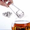 Stainless Steel Ice Cubes Reusable Chilling Stones For Whiskey Wine Keep Your Drink Cold Longer Chilling Party Bar Tool - China - 1pc