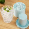 Ice Bucket Cup Mold Ice Cubes Tray Food Grade Quickly Freeze Silicone Ice Maker Creative Design Ice Bucket Whiskey Beer Maker - Grey