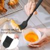 6pcs Silicone Kitchenware Set; Kitchen Supplies; Baking Supplies; Large Scraper; Spatula; Baking Tools; Cake Cream Spatula; Kitchen Tool Set - 6PCS Bl