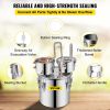 8Gal Home Use Moonshine Still Brewing Stainless Steel Water Wine Alcohol Double Keg - Default