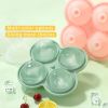 Create Perfectly Round Ice Cubes for Your Cocktails and Whiskey with this Large Silicone Ice Cube Tray! - 4 ice hockey with funnel - gray