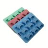 1pc 9 Freezers Silicone Ice Mold Card Love Cartoon Dog Shape Chocolate Biscuit Baking Mold - Blue