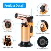 Culinary Butane Torch Lighter Refillable Blow Torch Adjustable Flame Kitchen Cooking BBQ Torch (Gas Not Included) - Gold