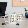 Puurfect Combo Cat and Plants Coffee Tea Mug - One Size