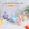 Whiskey Ice Ball Mold Freeze Ball Shaped Ice Cube Silicone Ice Tray Light Bulb Round Ball Home Made Ice Ball - Sky Blue