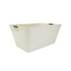 Better Homes & Gardens- White Large Rectangle Galvanized Beverage Tub, 21.96" L x 14.96" W x 10" H - Better Homes & Gardens